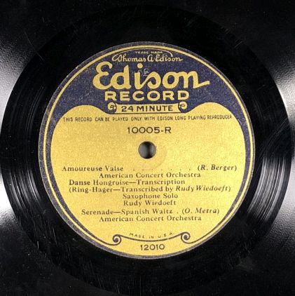 Edison Long Playing Record